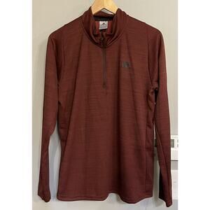 Adidas Shirt 1/4 Zip Mockneck‎ Pullover Performance Golf Active Mens L